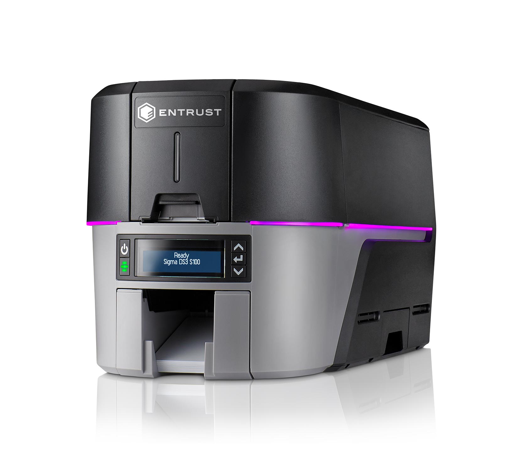 ID Card Printers, Smart Cards & Printer Service in Dayton, OH | ID CardSolutions - Sigma-DS3-Left-Low-Angle-High-Res