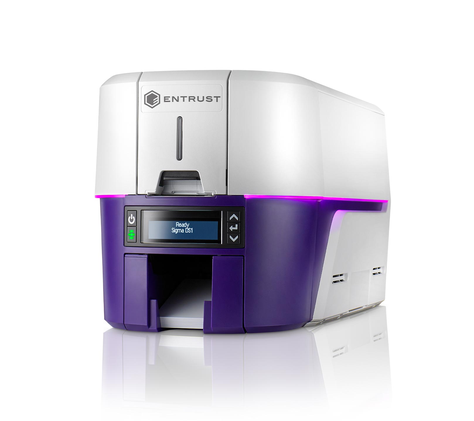 ID Card Printers, Smart Cards & Printer Service in Dayton, OH | ID CardSolutions - Sigma-DS1-Right-Low-Angle-High-Res