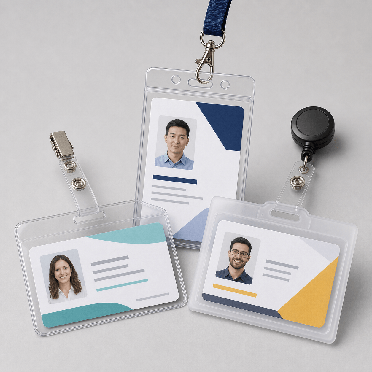 ID Badge Accessories, Lanyards, Reels & Holders | ID Card Solutions - badge-holders