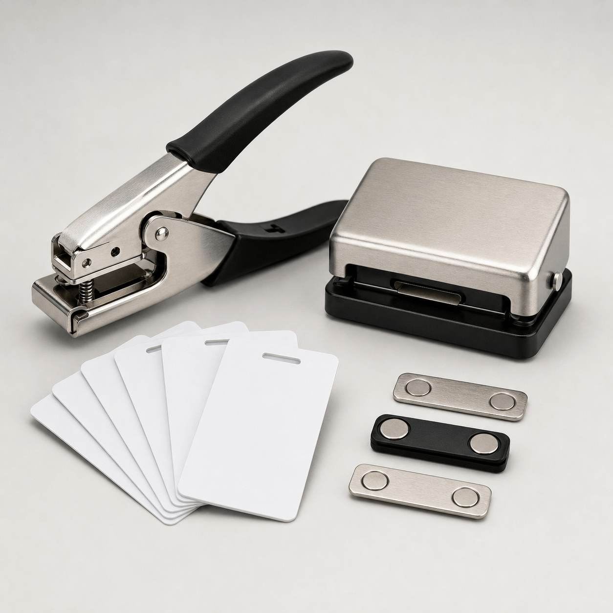 ID Badge Accessories, Lanyards, Reels & Holders | ID Card Solutions - slot-punches-and-magnets
